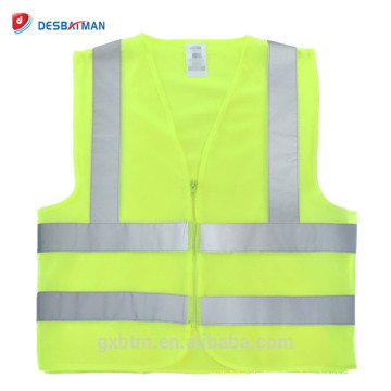 Hohe Qualität ANSI High Visibility Reflektierende Arbeitskleidung Jacke Hallo Vis Bau Ingenieure Arbeitssicherheit Weste Zip